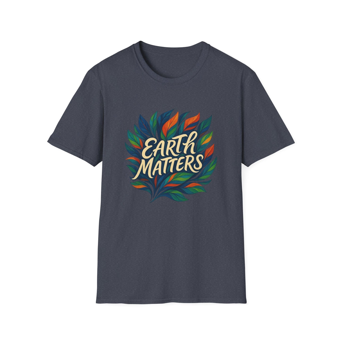 Earth Matters Unisex Softstyle T-Shirt | Nature Lover Gift, Gift for Earth Day