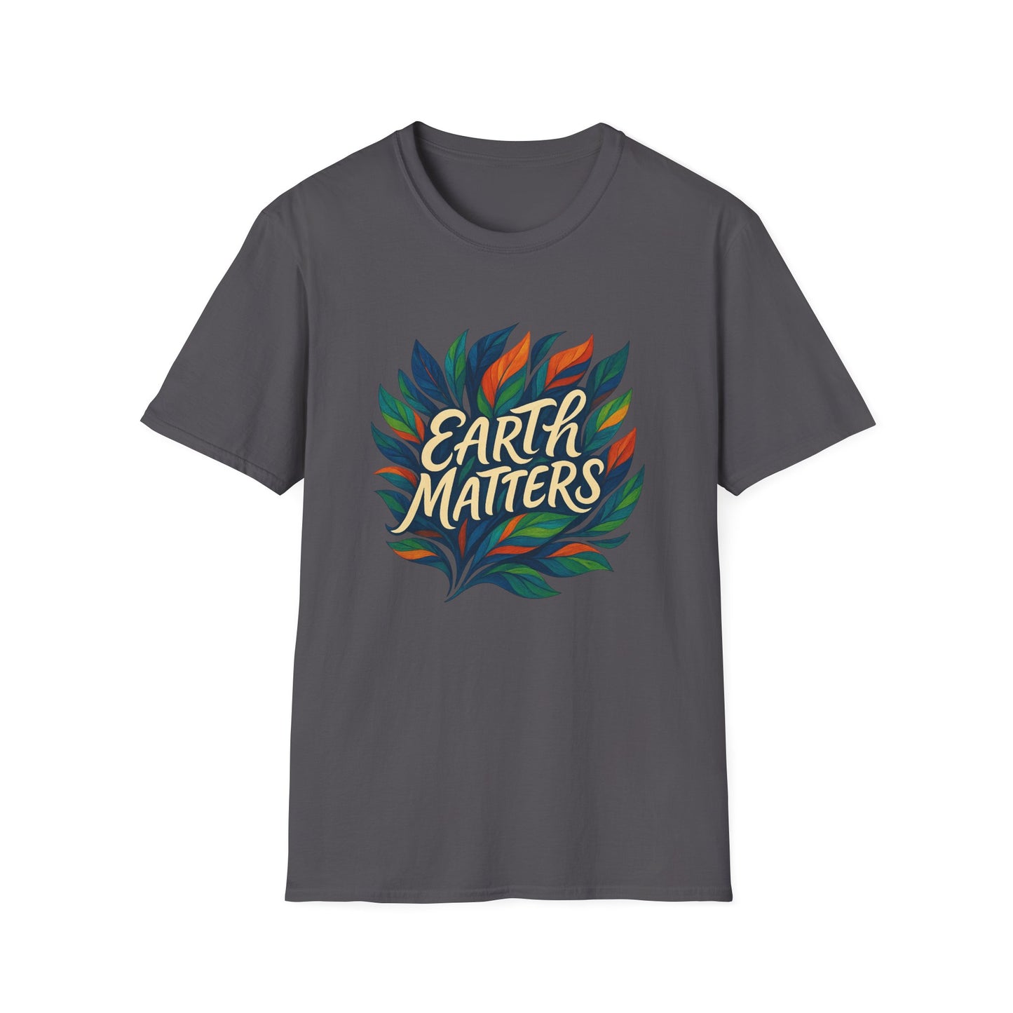 Earth Matters Unisex Softstyle T-Shirt | Nature Lover Gift, Gift for Earth Day