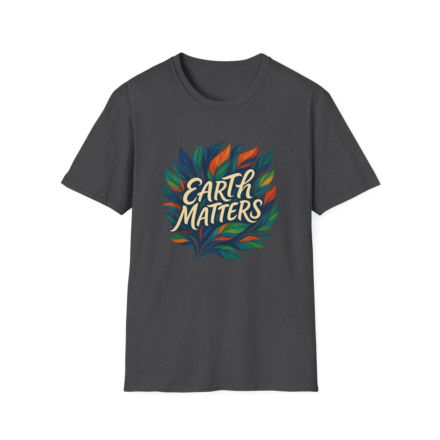Earth Matters Unisex Softstyle T-Shirt | Nature Lover Gift, Gift for Earth Day