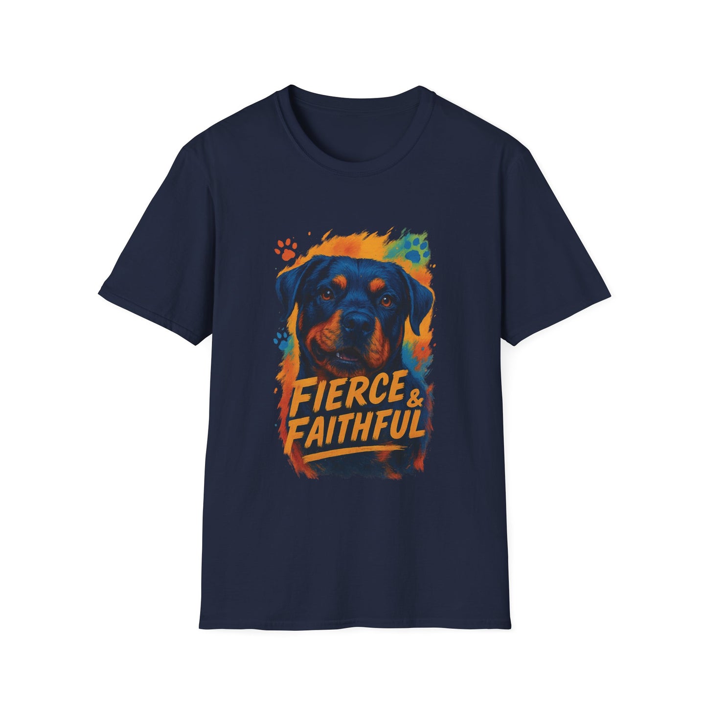 Dog Lover T-Shirt | Unisex Softstyle Tee | Fierce & Faithful | Perfect Gift for Pet Owners | Animal Lover Apparel