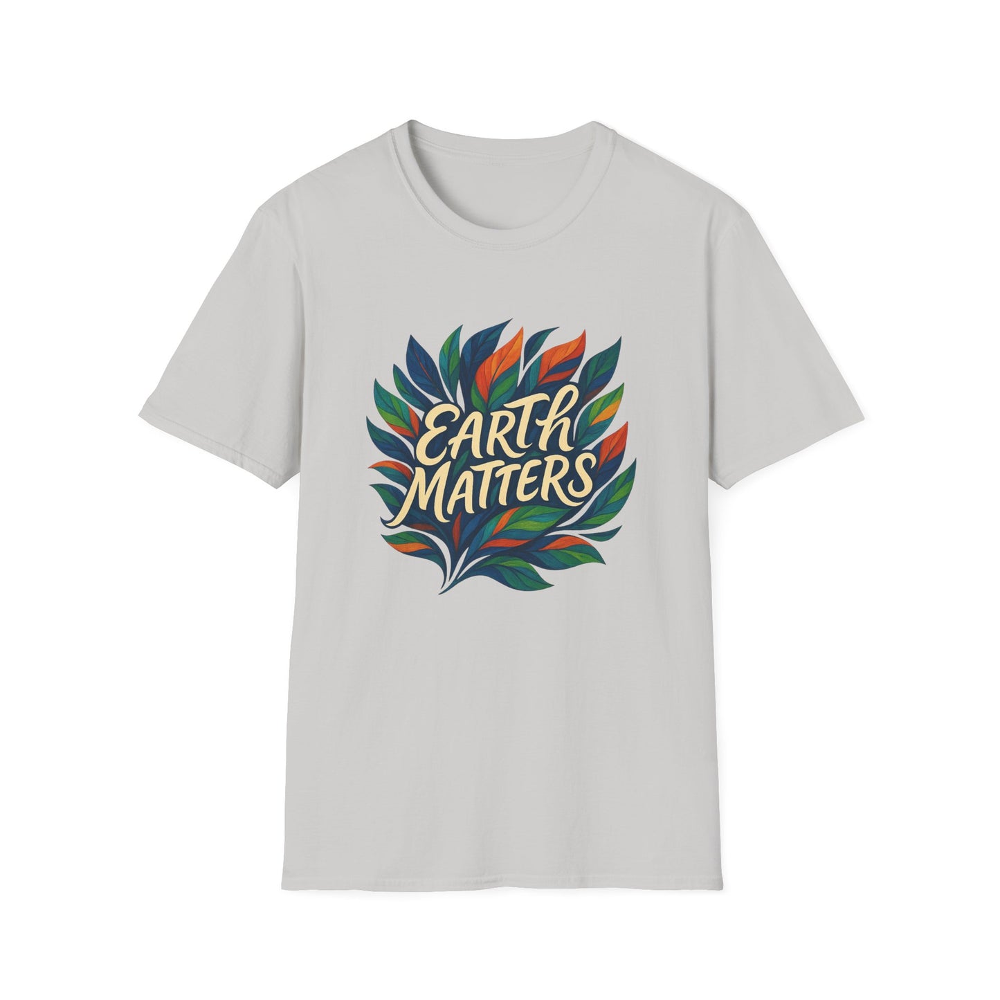 Earth Matters Unisex Softstyle T-Shirt | Nature Lover Gift, Gift for Earth Day