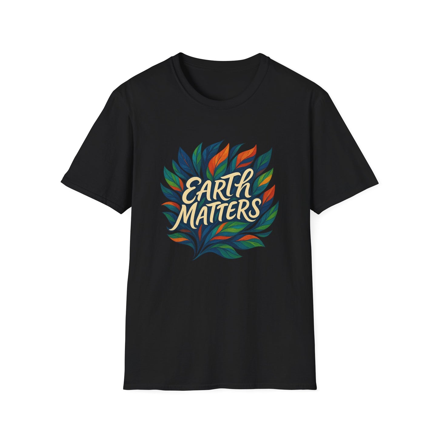 Earth Matters Unisex Softstyle T-Shirt | Nature Lover Gift, Gift for Earth Day