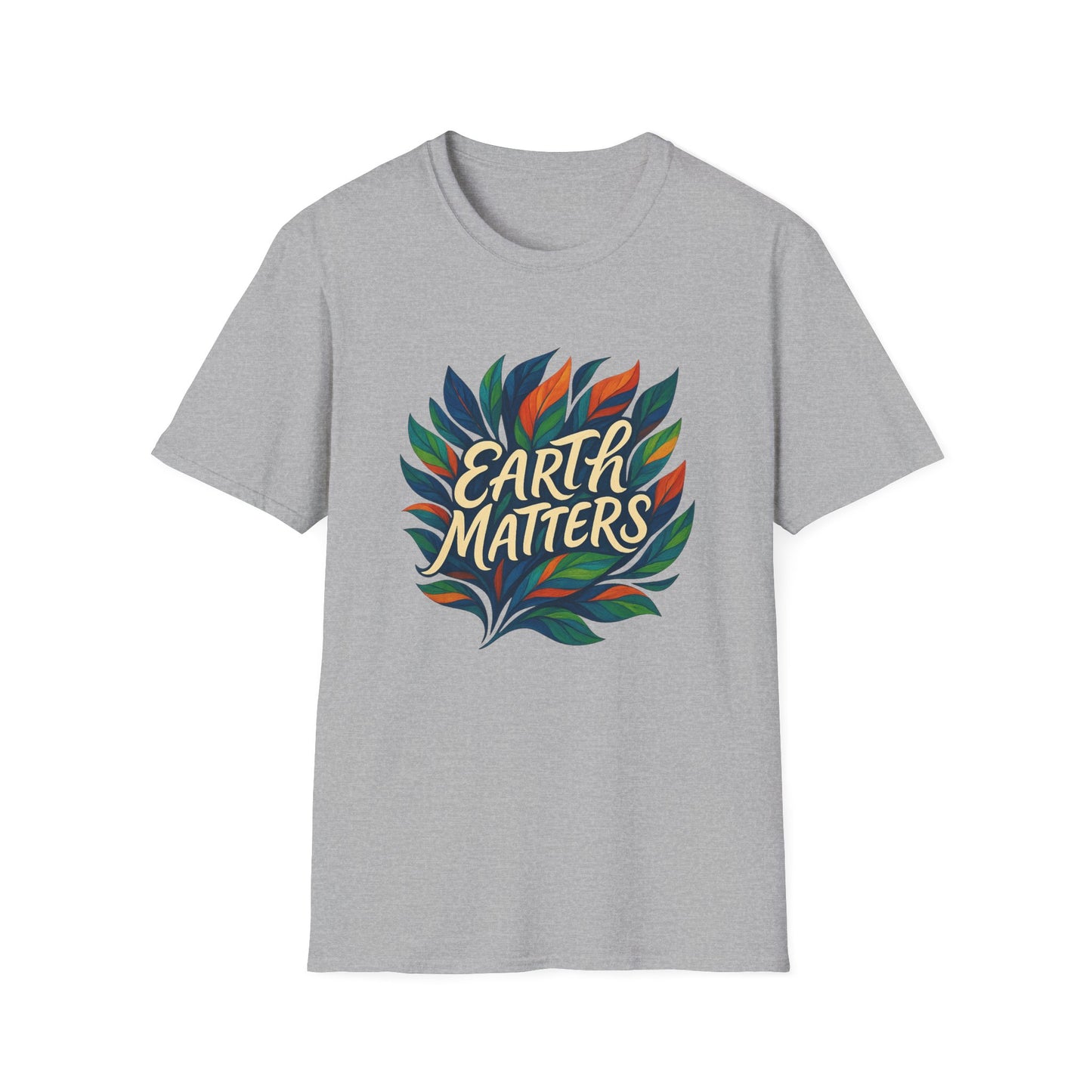 Earth Matters Unisex Softstyle T-Shirt | Nature Lover Gift, Gift for Earth Day