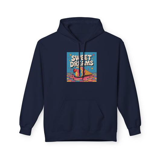 Sweet Dreams Unisex Fleece Hoodie, Cozy Pullover, Dreamy Gift, Casual Wear, Fall/Winter Essential