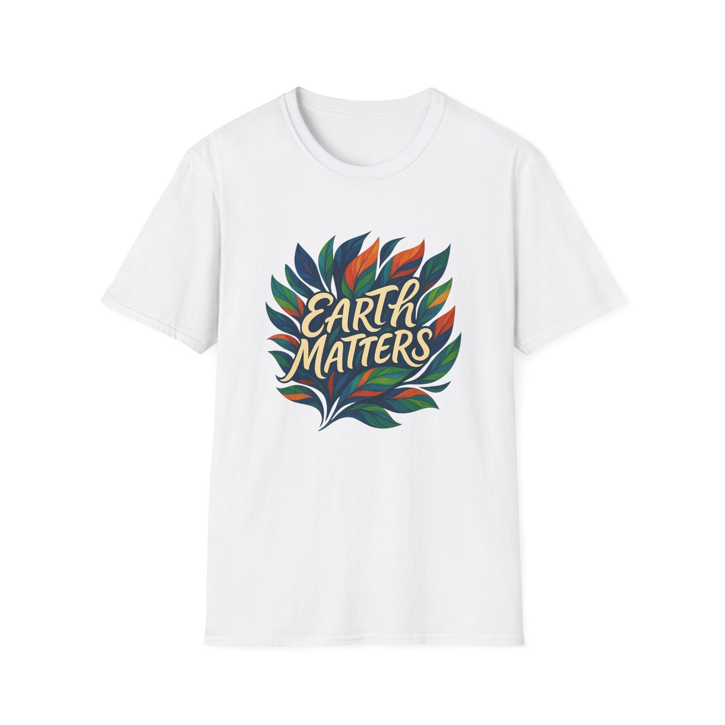 Earth Matters Unisex Softstyle T-Shirt | Nature Lover Gift, Gift for Earth Day